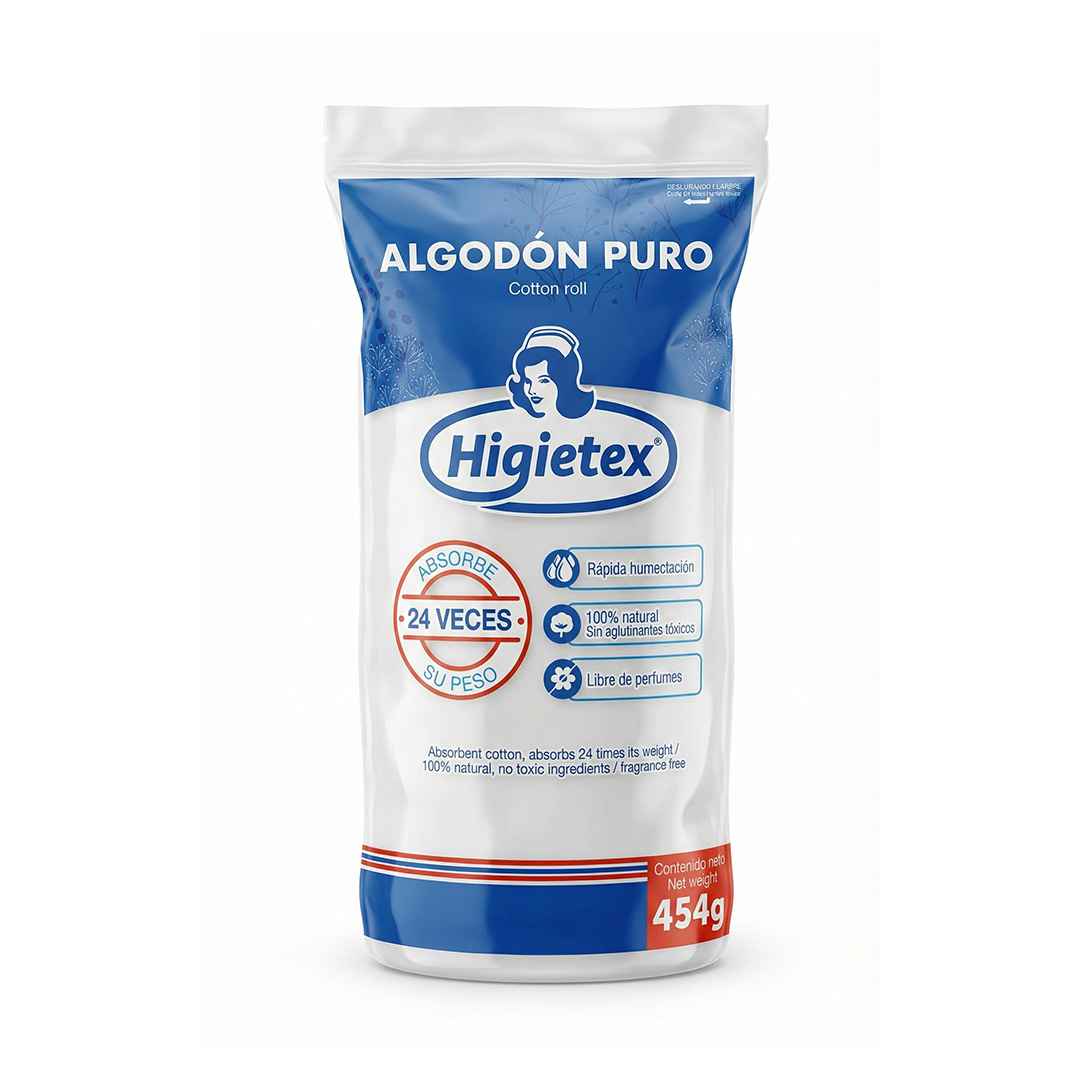 Imagen optimizada para ecommerce de Algodón puro Higietex